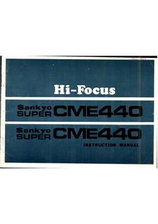Sankyo CME 440 manual. Camera Instructions.